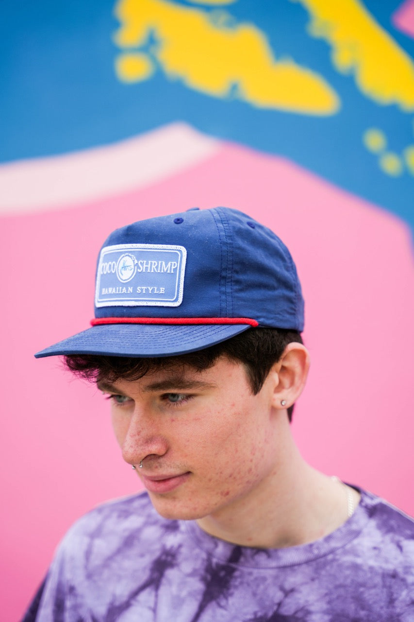 Rectangle Patch Rope Hat